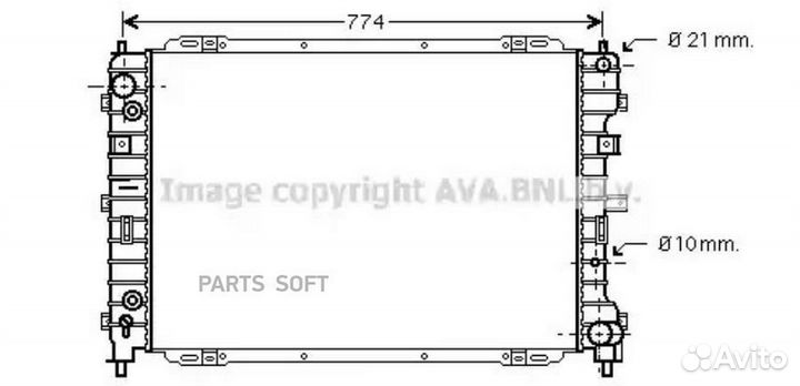 Радиатор охлаждения Мазда Трибьют