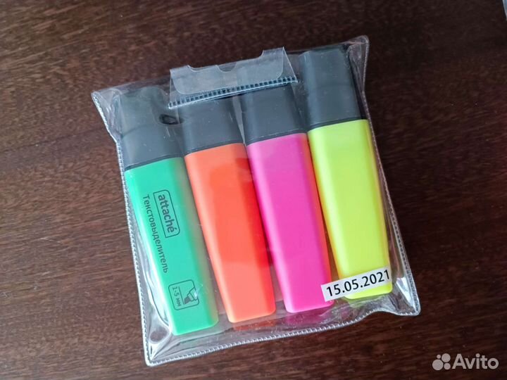 Текстовыделители Edding и Attache