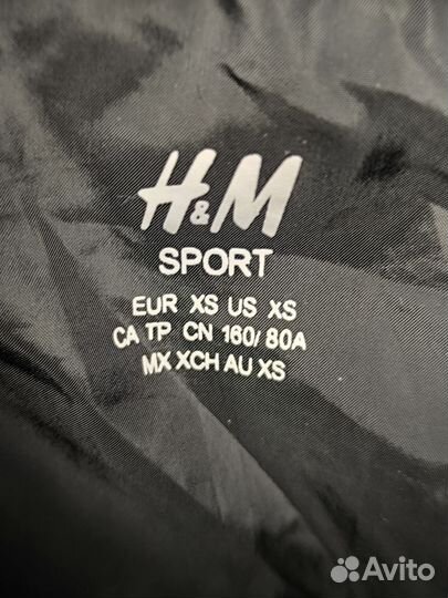 H& M sport XS 160/80 жилет безрукавка черная