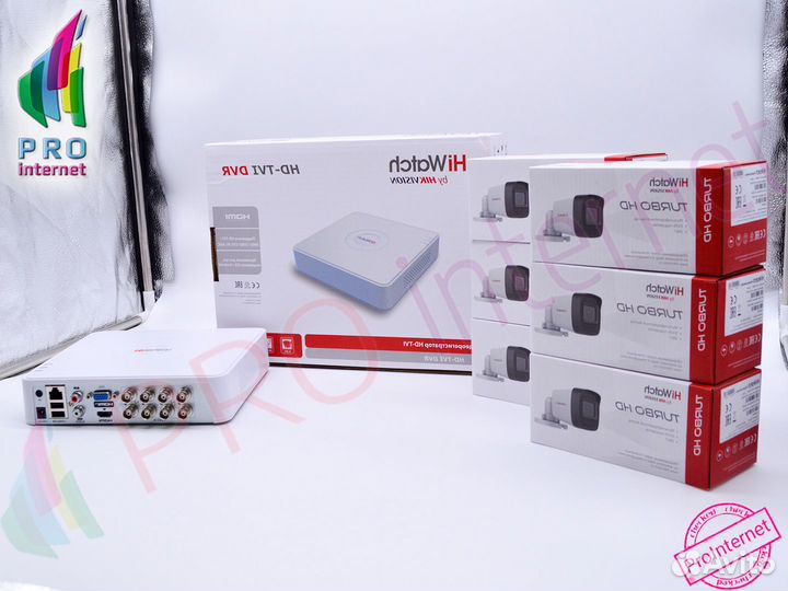 Уникальный комплект камер со звуком и color vu 6шт