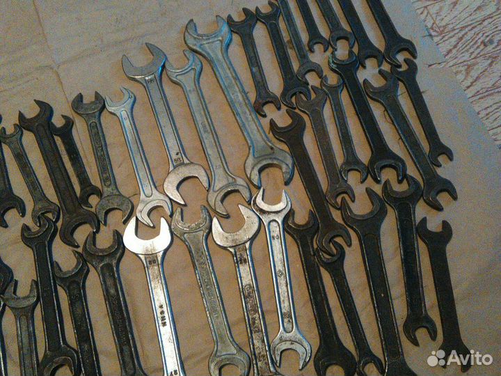 Ключи рожковые СССР, накидные, головки