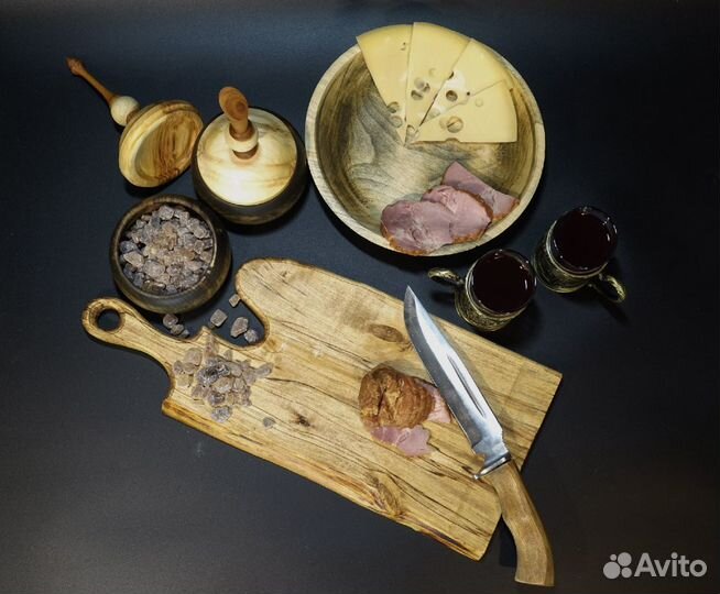 Кубок, ваза фужер из дерева разделочная доска