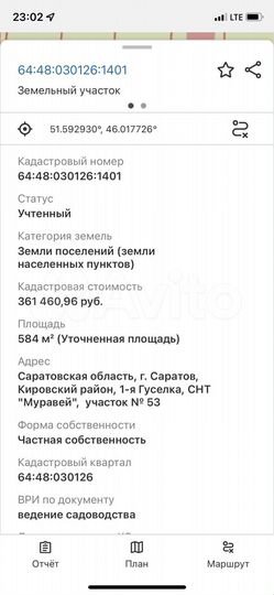 Участок 6 сот. (ИЖС)