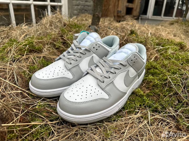 Nike dunk low grey fog + носки