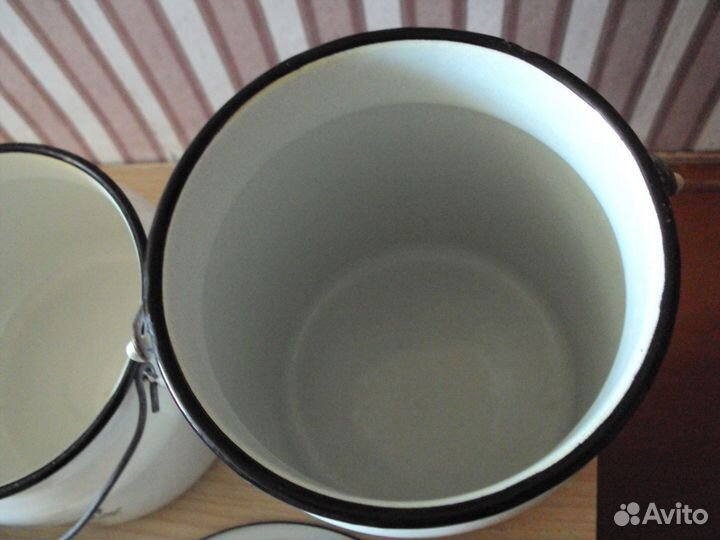 Эмалированные дуршлаги и бидоны СССР