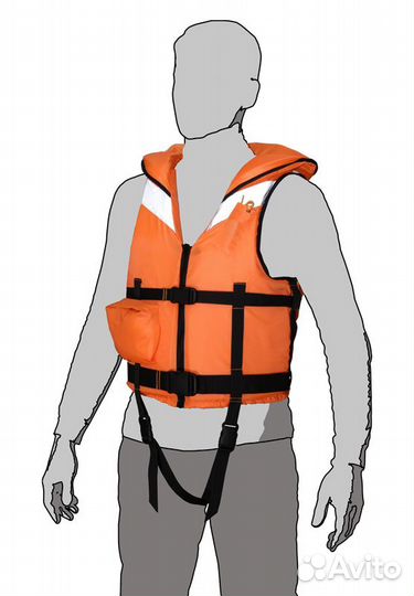 Спасательный жилет Мобула с подголовником (S-XXL)