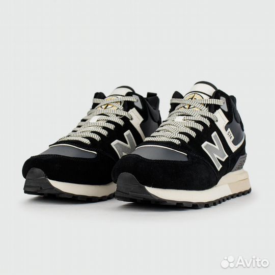 Кроссовки New Balance 574 Mid Black / White with F