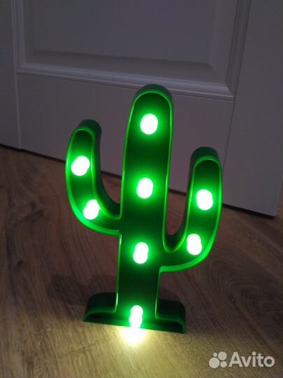 Декоративный светильник кактус