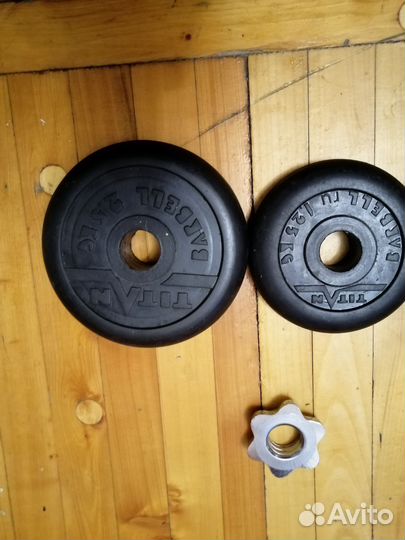 Гантели разборные обрезиненные