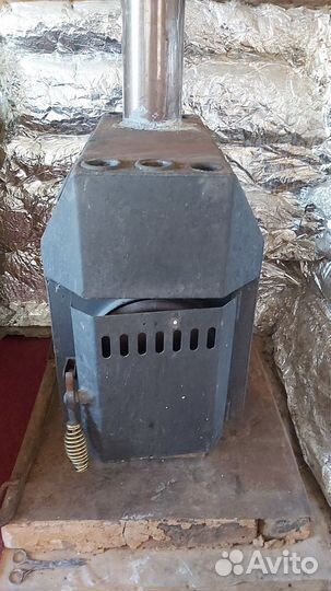 Печка буржуйка на дровах