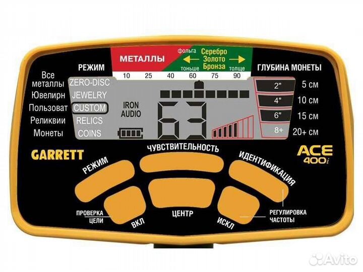 Металлоискатель garrett ace 400i