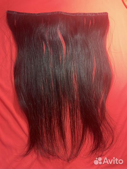 Натуральные волосы на ленте