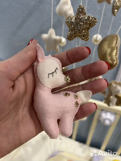 Мобиль на кроватку ручной работы