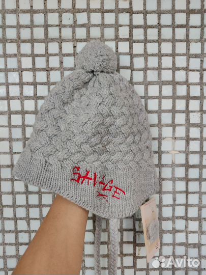 Шапка зимняя женская вязанная