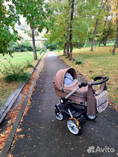 Коляска 2 в 1 teutonia подарок конверт из овчины
