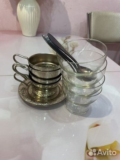 Кофейный набор из мельхиора