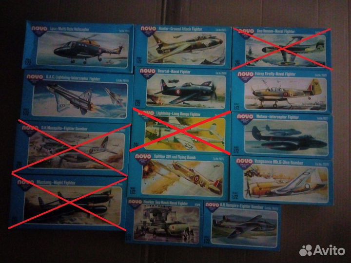 Сборные модели самолетов ссср-Англия ново novo