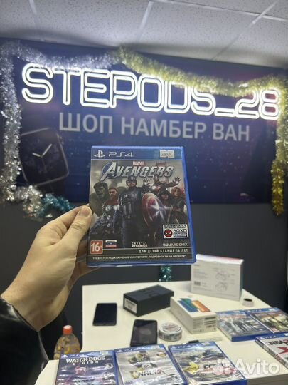 Диск Marvel's Avengers PS4 новый