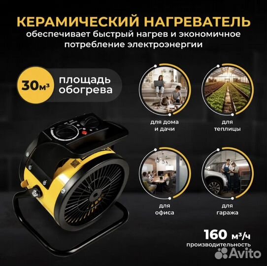 Тепловая пушка 2000 Вт