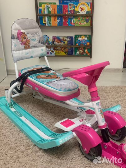 Снегокат Nika с колесами 110 см