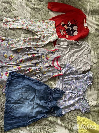 Большой пакет одежды для девочки