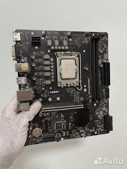 Материнская плата H610 MSI / i3 12100f