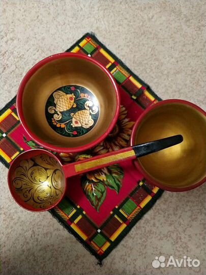 Посуда деревянная для осенних поделок