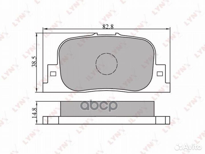 Колодки тормозные дисковые зад прав/лев toyota