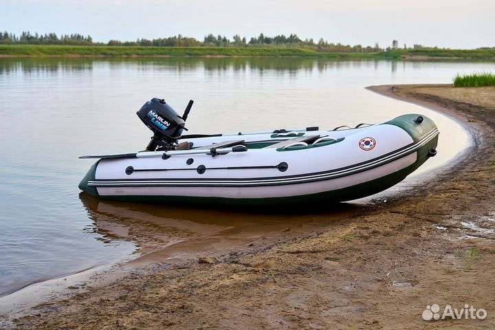 Лодка mishimo (мишимо) lite 300 бело-зеленая