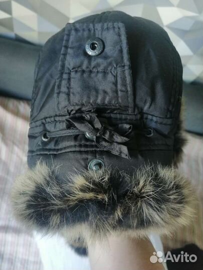 Шапка кролик натуральный стеганая