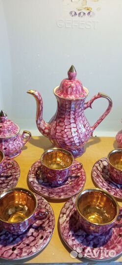 Кофейный сервиз СССР перламутровый