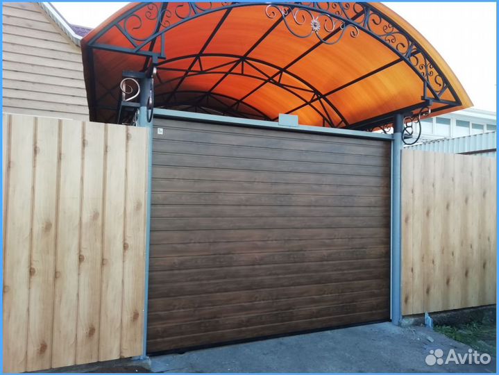 Автоматические секционные гаражные ворота