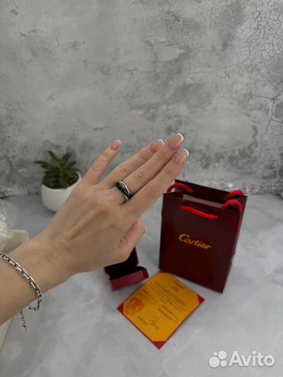Cartier trinity кольцо 17 размер