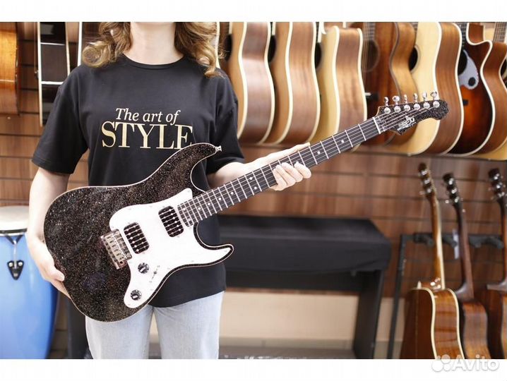 JET JS-500 BLS - электрогитара, цвет чёрный с блес