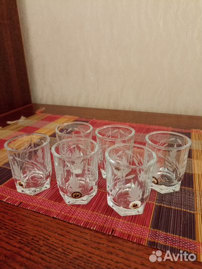 Хрустальные стопки (набор)