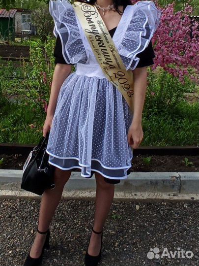 Фартук+ платье на последний звонок