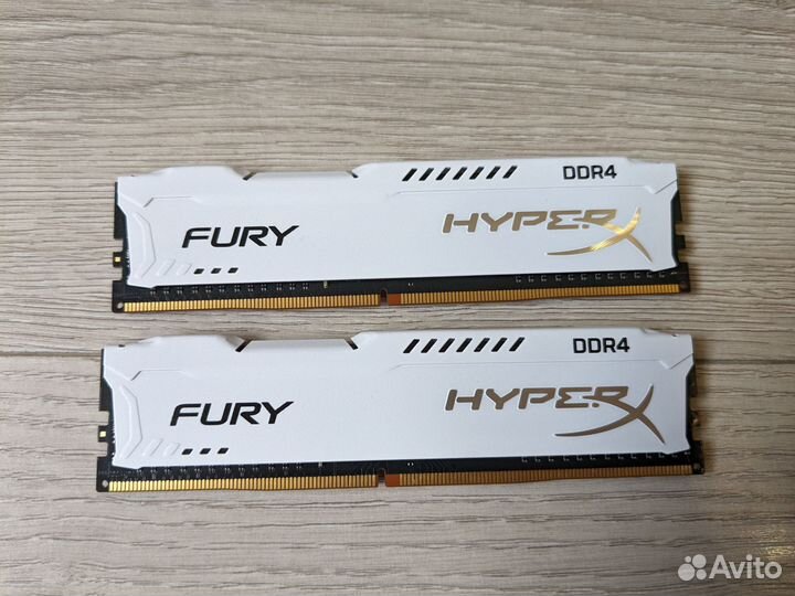 Kingston HyperX Fury White Series DDR4 2x8гб