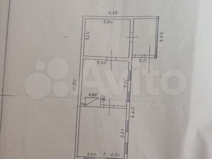 Дом 37 м² на участке 2 сот.