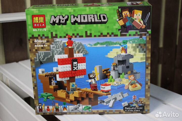Конструктор Minecraft Приключения на корабле 11170