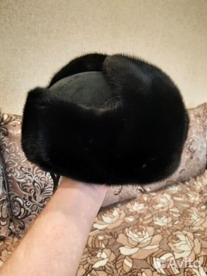 Норковая шапка мужская новая