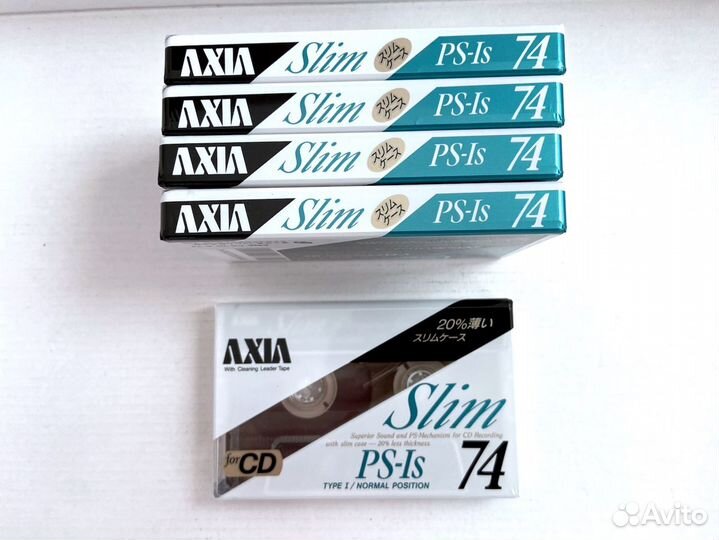 Аудиокассета кассета Axia (Fuji) PS-Is 74 - 1990 г