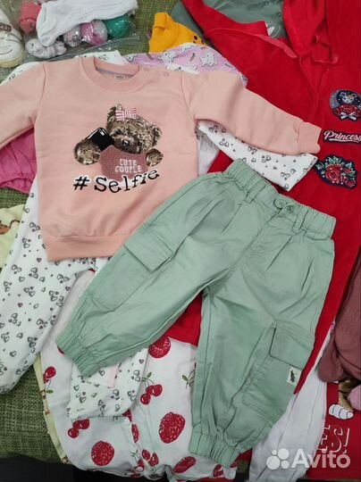 Пакет вещей для девочки 80-86-92