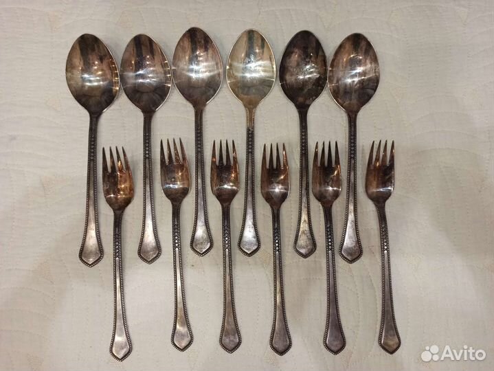 Столовый набор Новый Серебрение, мельхиор СССР