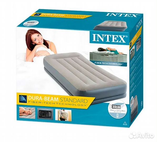Intex 64116 Кровать надувная 99х191х30 см