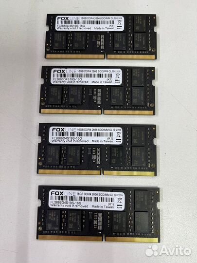 Оперативная память Б\У DDR4 16GB 2666 FoxLine