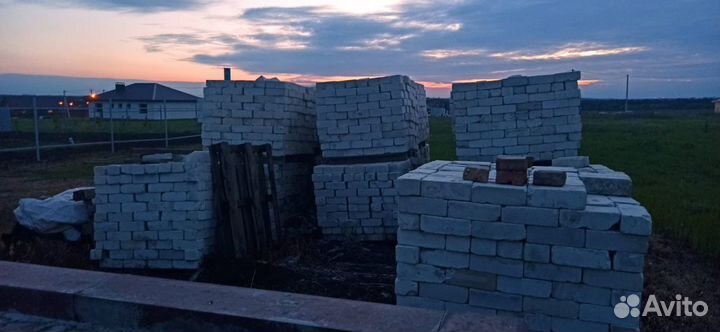 Кирпич силикатный бу