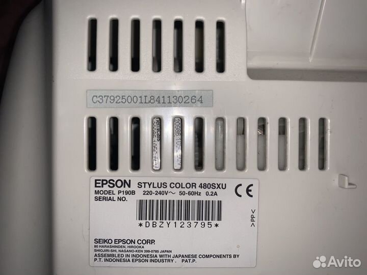 Принтер epson stylus color 480sxu