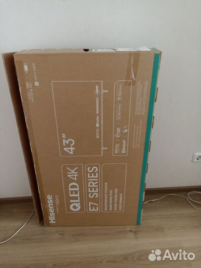 Телевизор hisense 43,qled4k