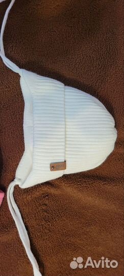 Шапочка для новорожденного теплая