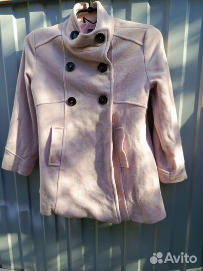 Пальто розовое детское и молодёжное